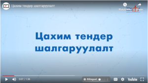 цахим тендер